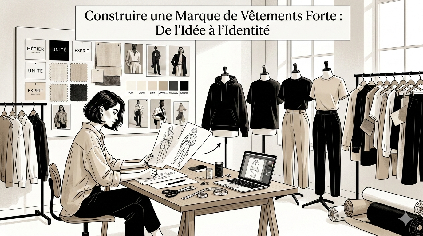 Lire la suite à propos de l’article Construire une Marque de Vêtements Forte : De l’Idée à l’Identité