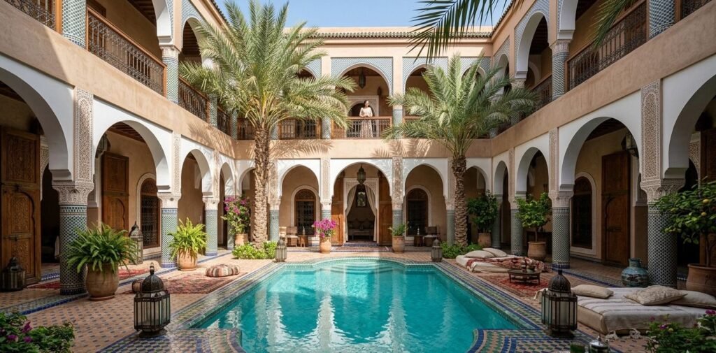 riad authentique à Marrakech avec piscine